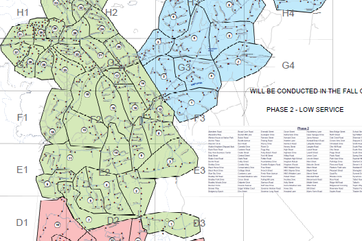 Weir River Water System Map of Streets