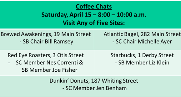 Coffee Chats with Leaders on Saturday April 15