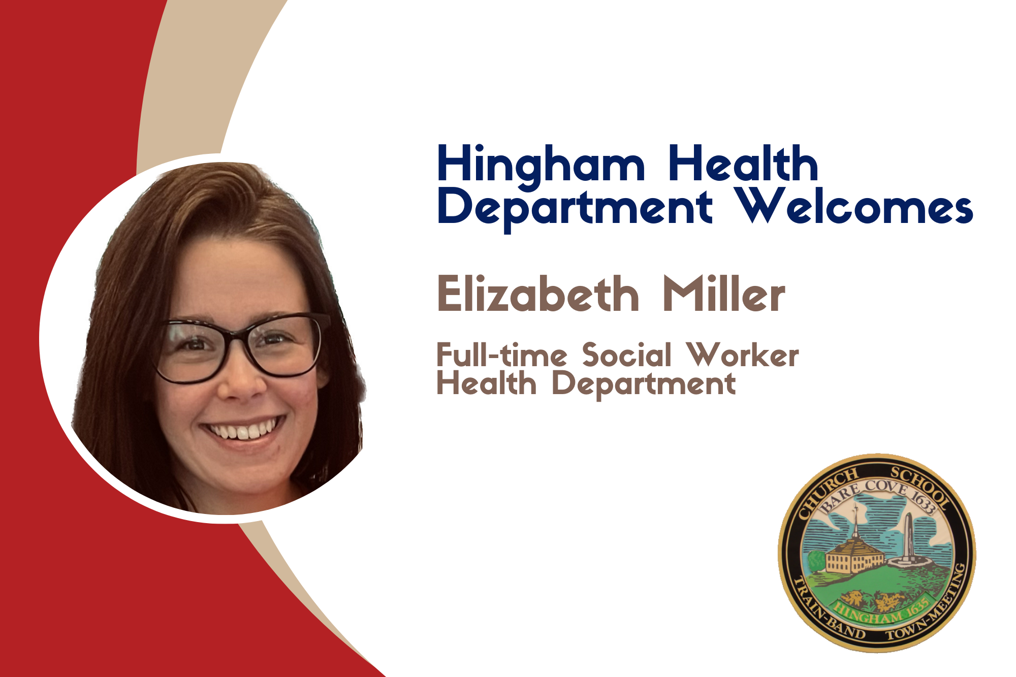 Hingham Health Department Welcomes Elizabeth Miller Social Worker