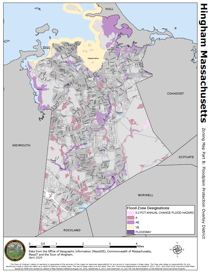 Hingham Zoning Map Part B