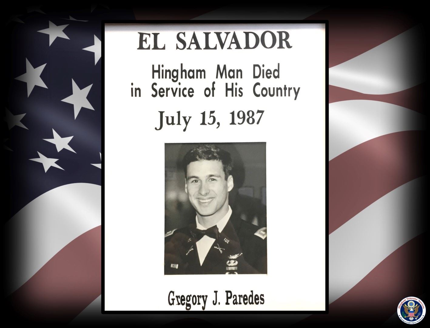 Photo of 2nd Lt. Gregory J. Paredes