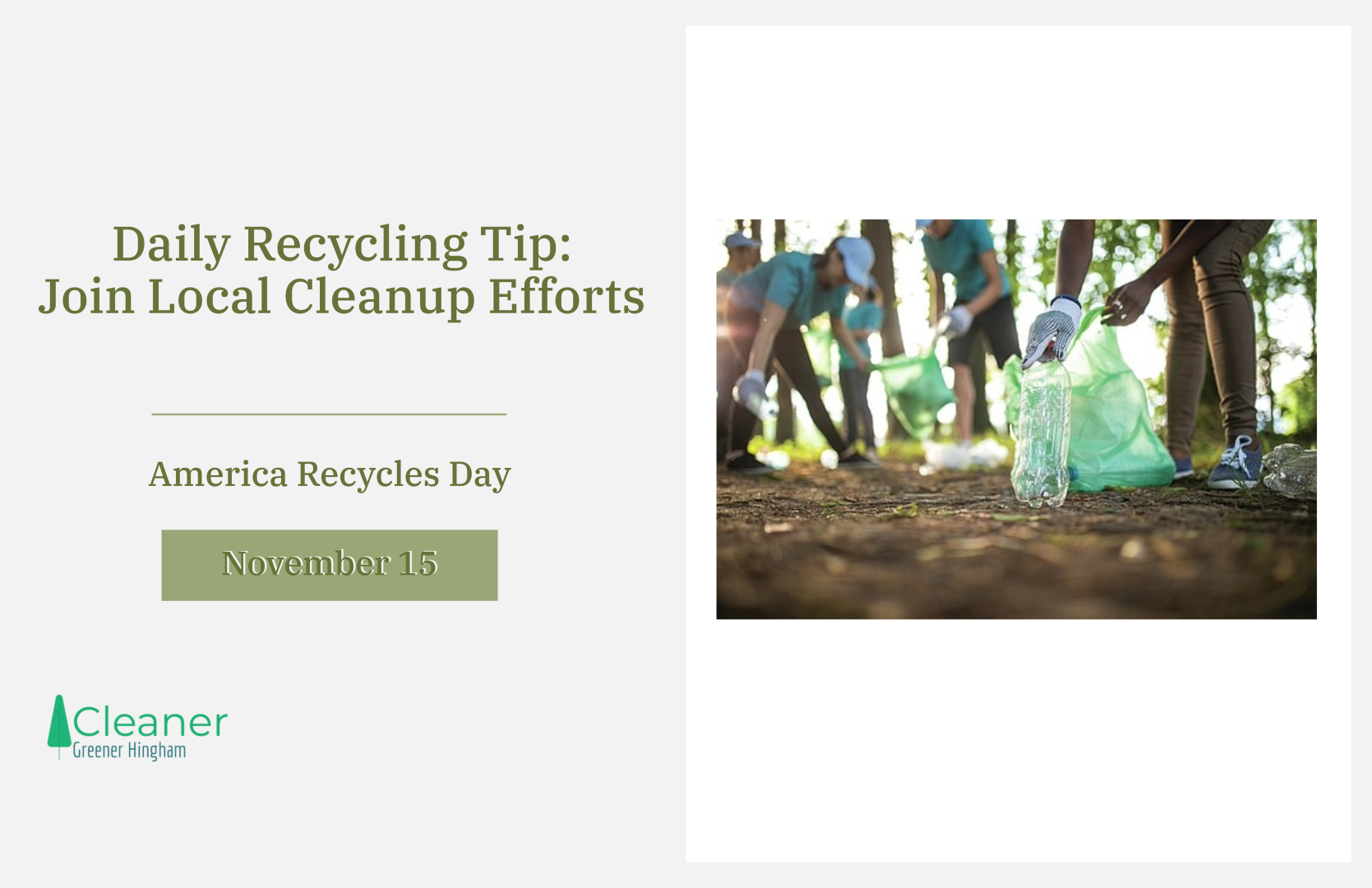 Recycling Tip Community Cleanup