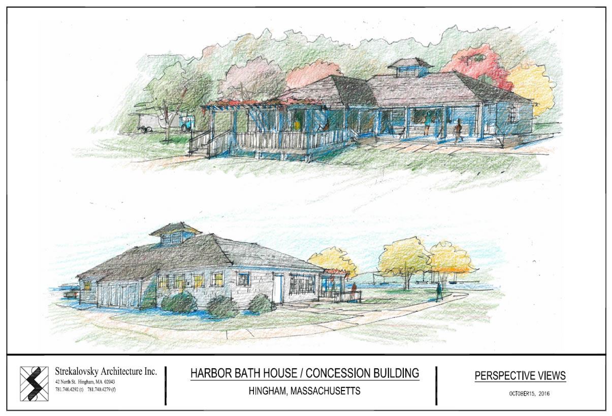 Sketch of Proposed Bathhouse