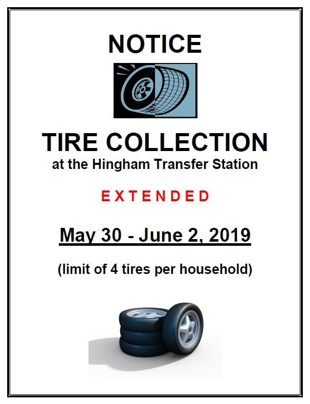 Tire Collection Notice 2019 Extended