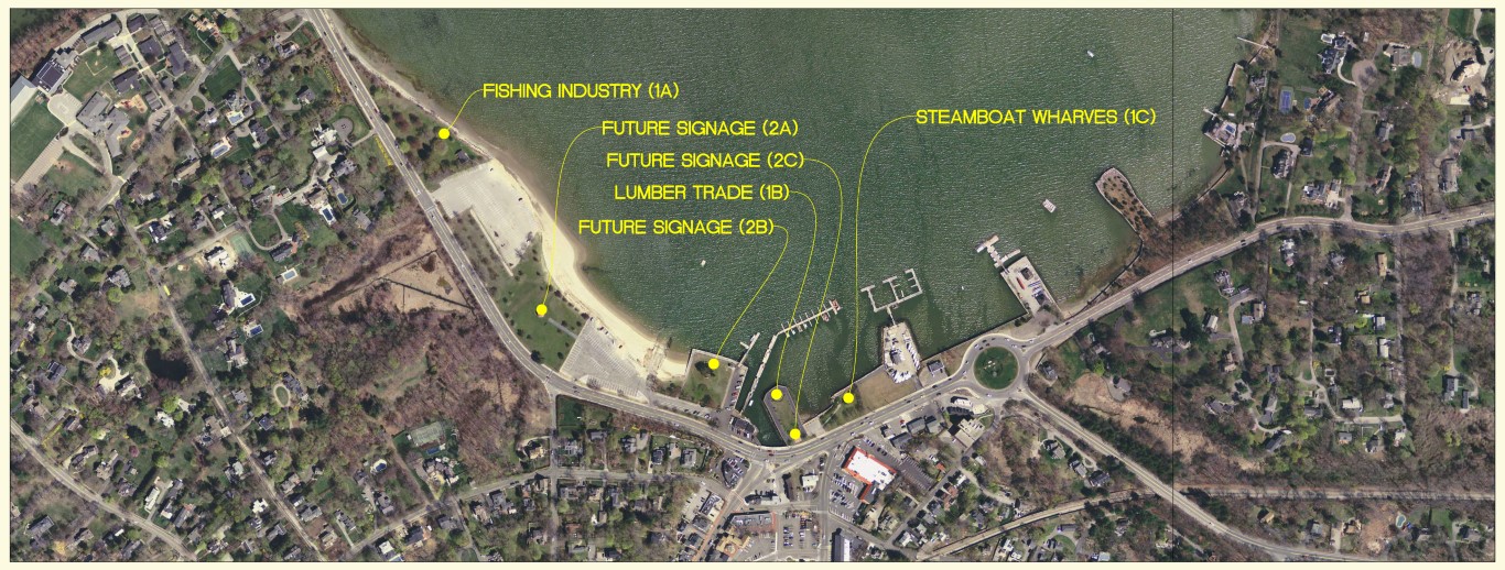 Sign Location Map Hingham Harbor